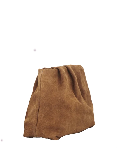 Beck Söndergaard - Suede Clutch Taske - Cognac Brown